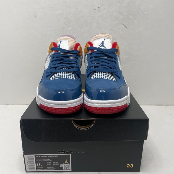 Nike Air Jordan 4 Retro GS “Messy Room/French Blue” 2023 - Picture 2 of 4